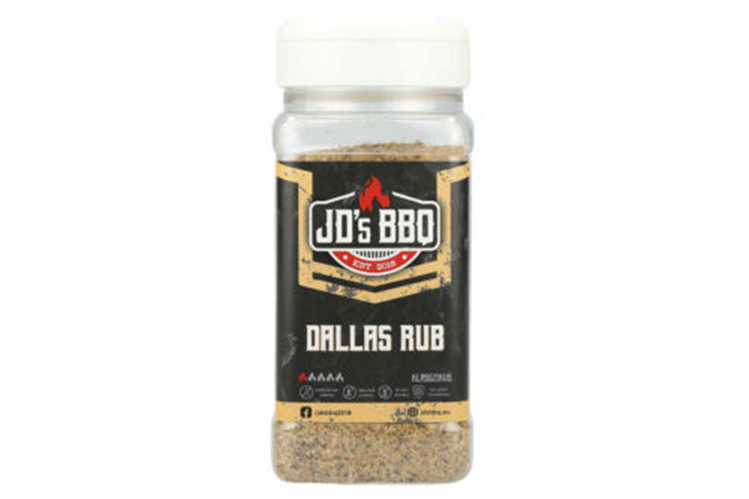 JD’S BBQ Hungary Dallas Rub 300 g szóródobozban