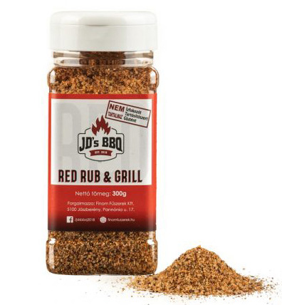 JD’S BBQ Hungary Red Rub & Grill 300 g szóródobozban